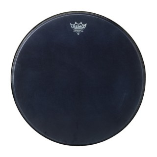 Remo Powerstroke P3 Black Suede 22'' Kick Derisi