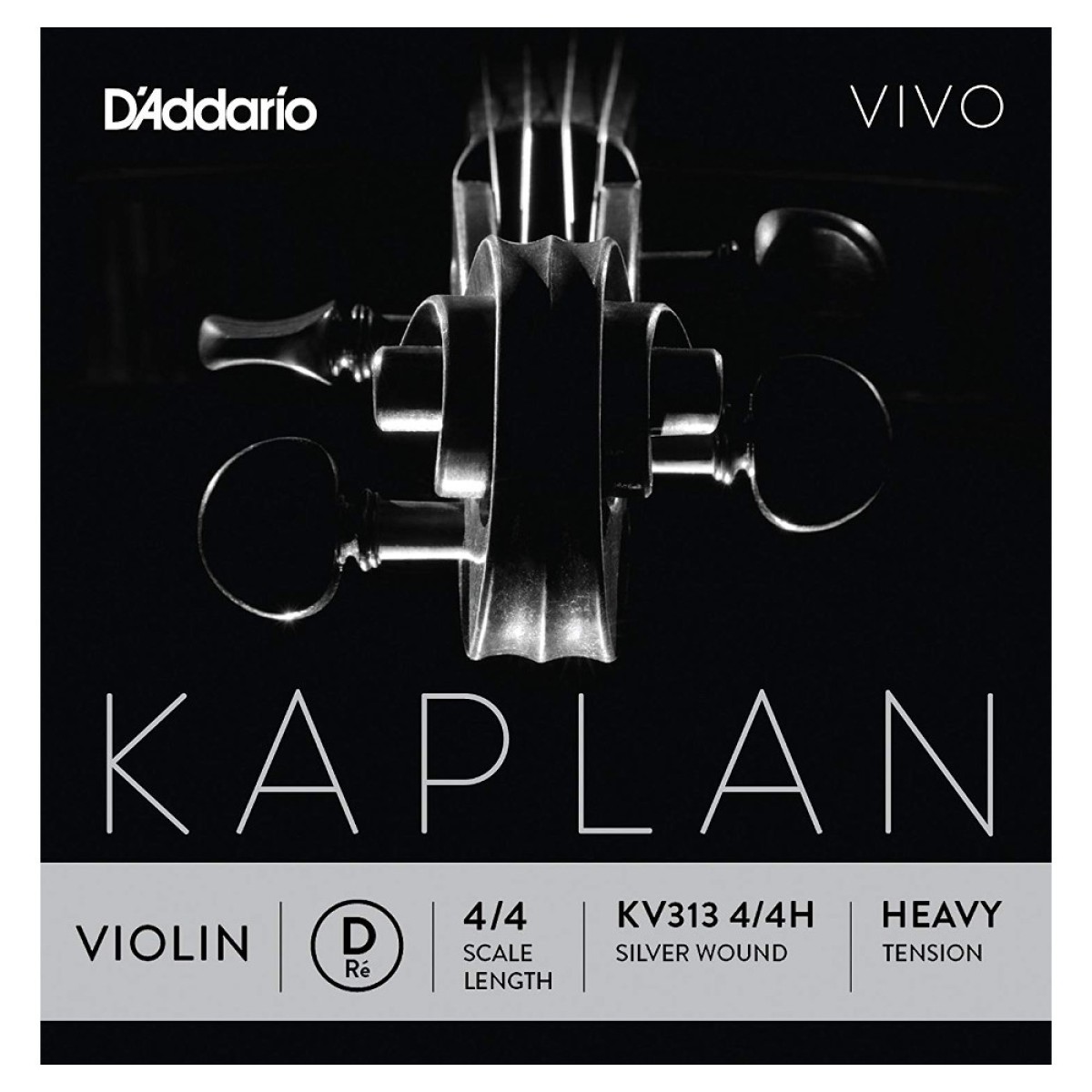 D'Addario Kaplan Vivo 4/4 D Keman Teli (Re)