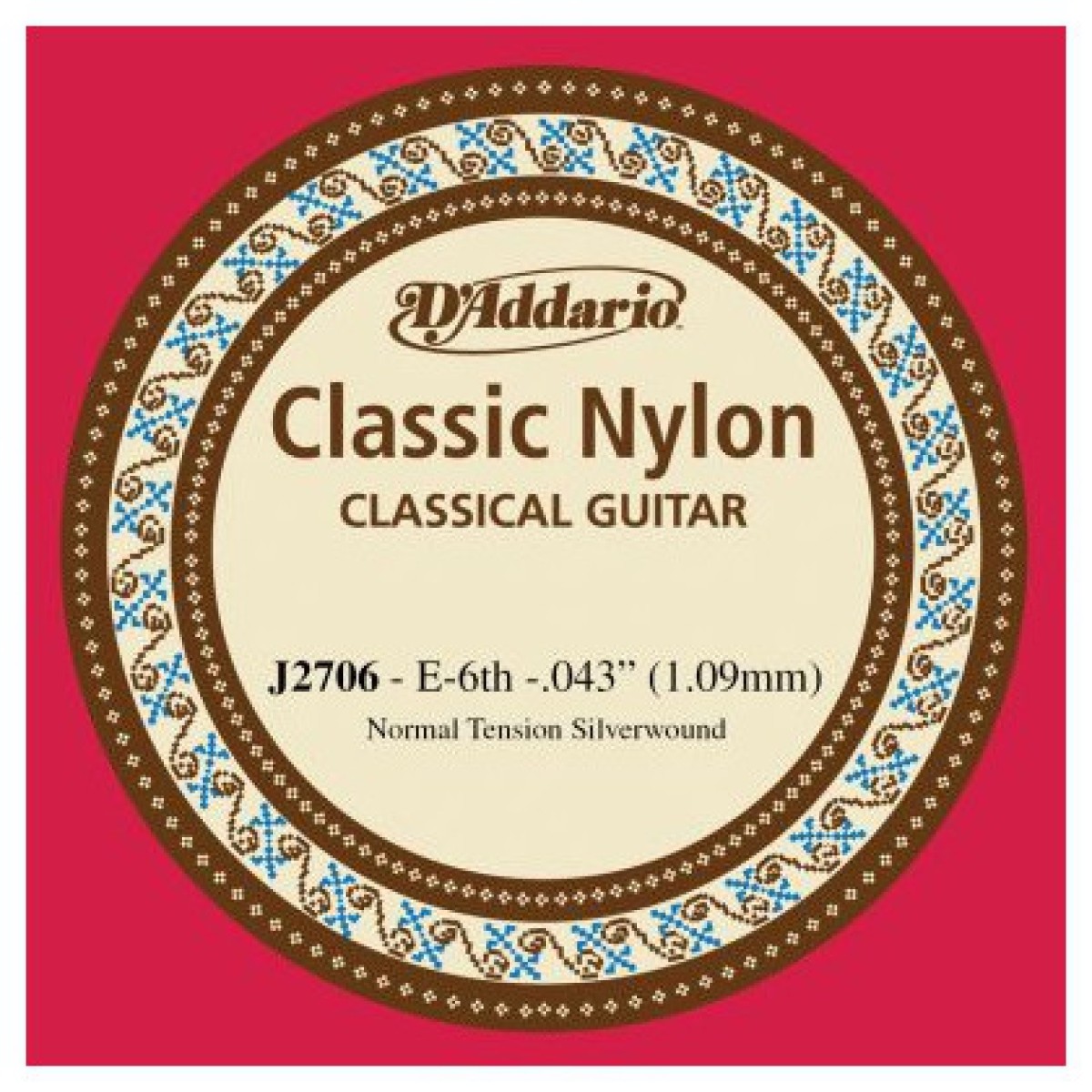 D'Addario J2706 Student Nylon Normal Tension Klasik Gitar Tek Mi Teli
