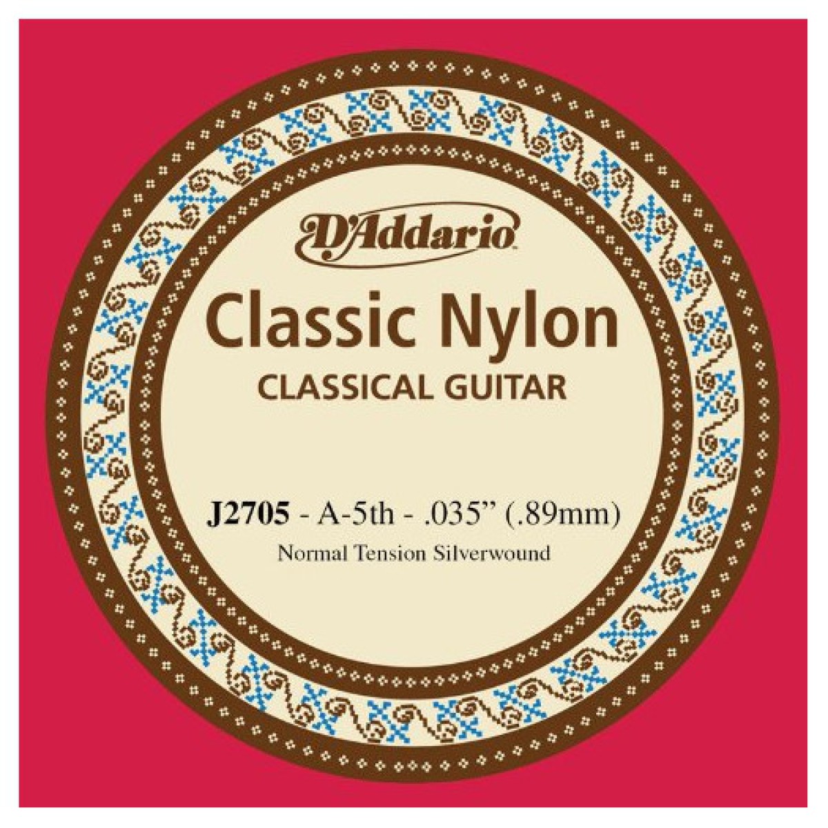 D'Addario J2705 Student Nylon Klasik Gitar Tek La Teli
