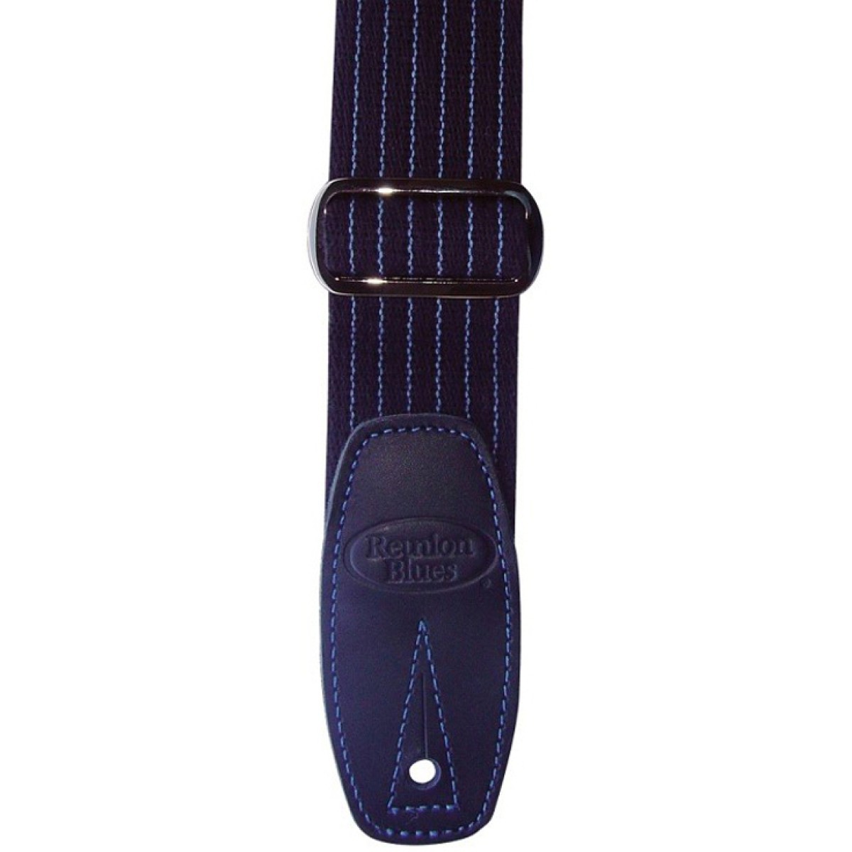 Reunion Blues Merino Wool Guitar Strap (Blue Pinstripe)