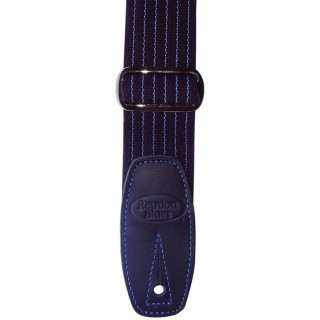 Reunion Blues Merino Wool Guitar Strap (Blue Pinstripe)