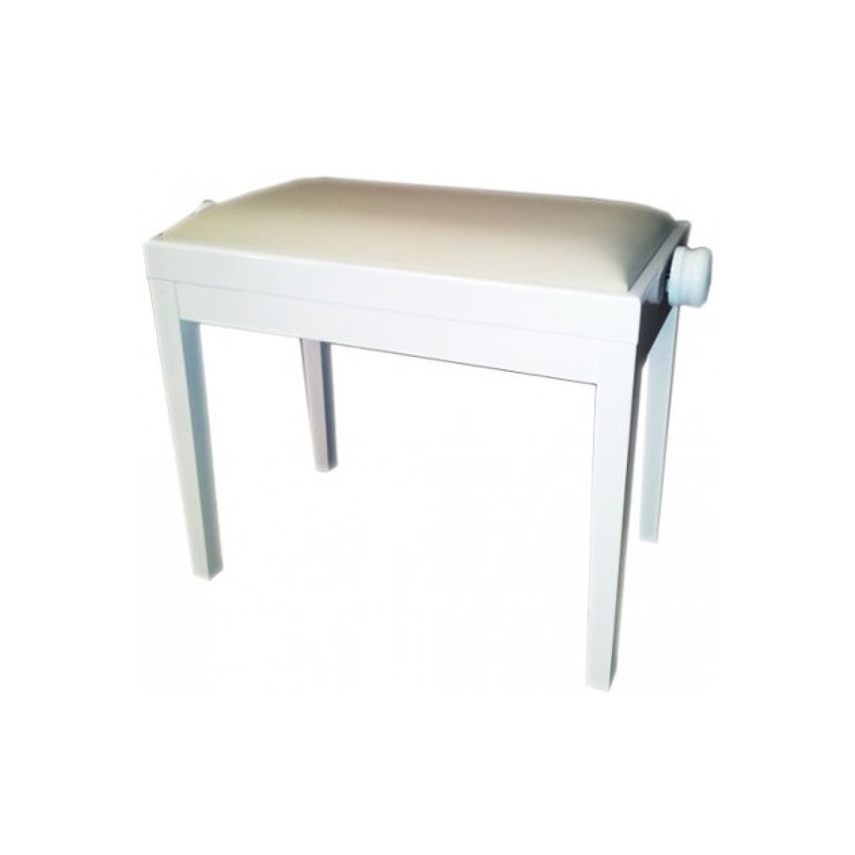 Discacciati Metal Piyano Taburesi (White Vinyl)
