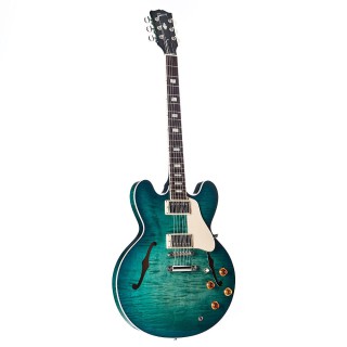 Gibson ES-335 Figured Elektro Gitar (Aquamarine)