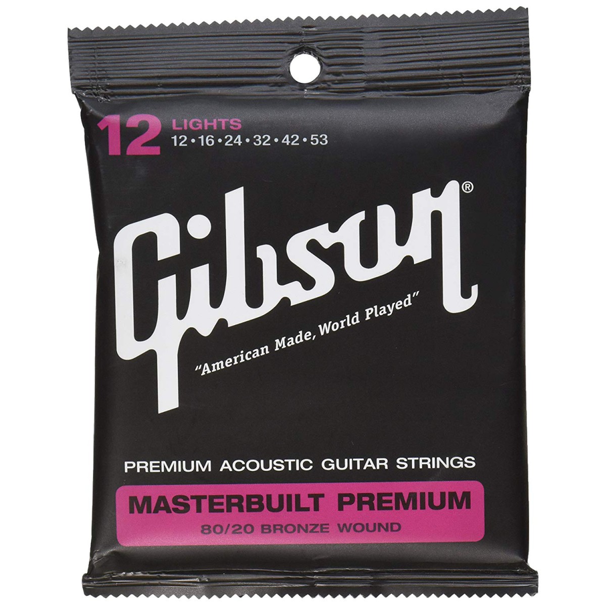 Gibson SAG-BRS12 Masterbuilt Premium Brass Akustik Gitar Teli (12-53)