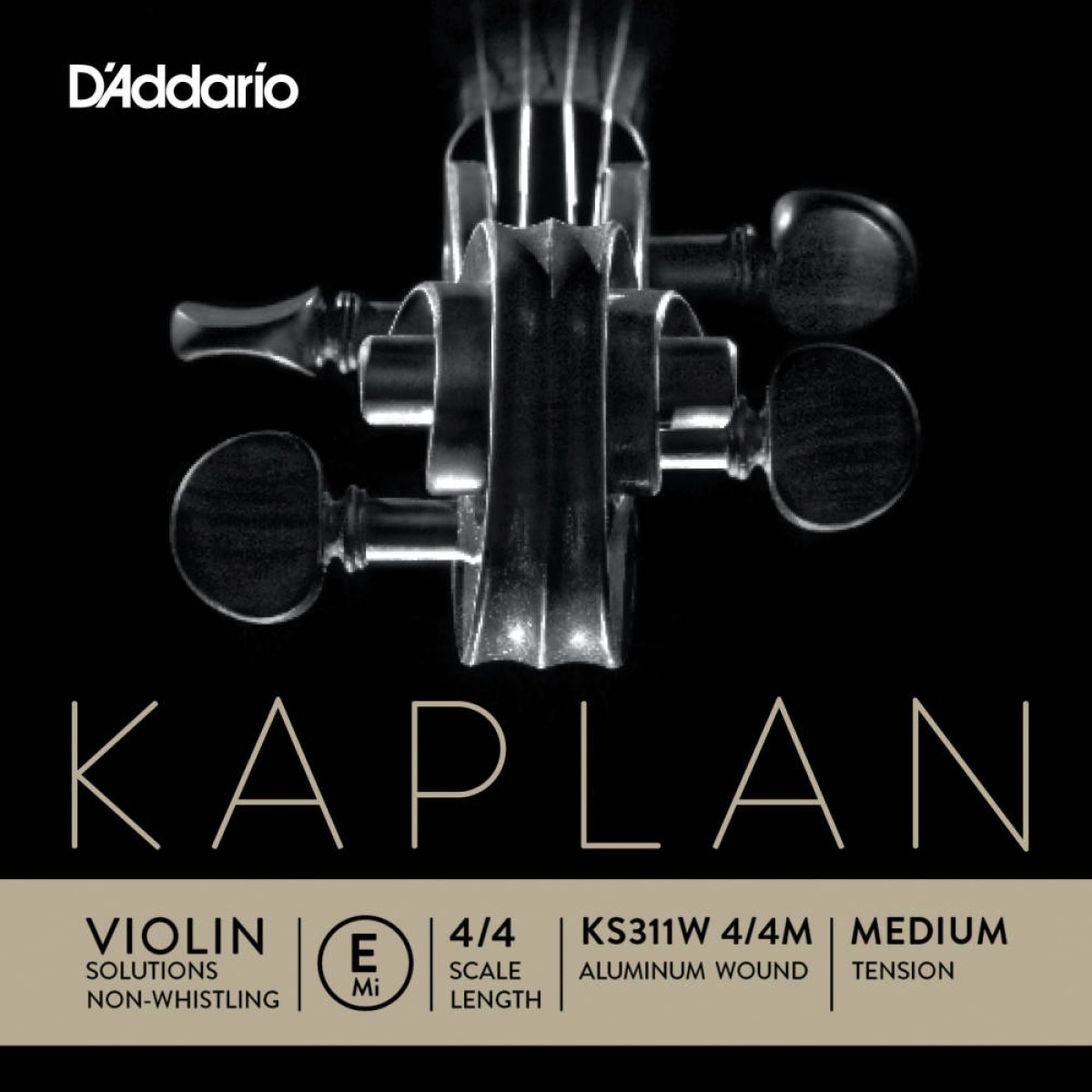 D'Addario KS311W 4/4M Kaplan Non Whistling Keman Tek Tel (E)