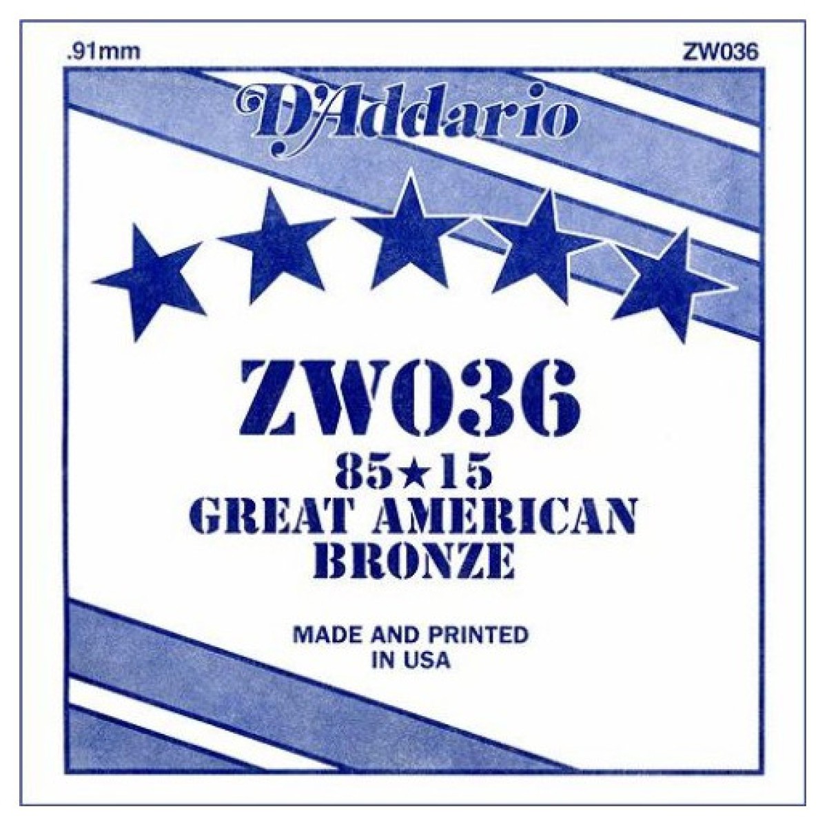 D'Addario ZW034 Tek Akustik Gitar Teli (34)