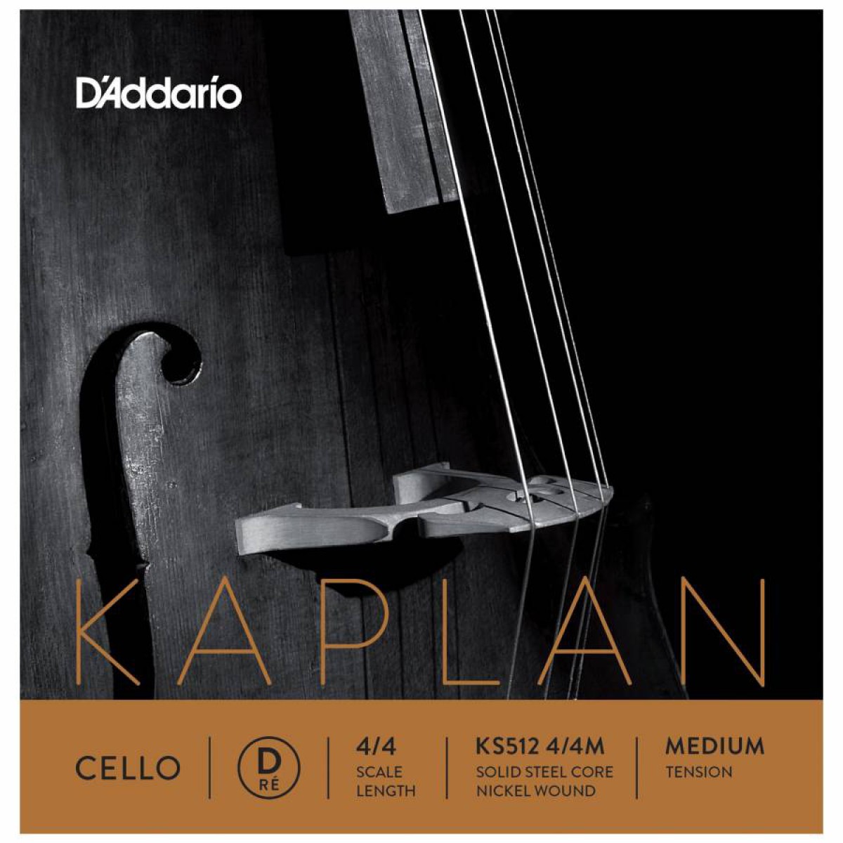 D'Addario KS512 4/4M Kaplan Çello Tek Tel (D)