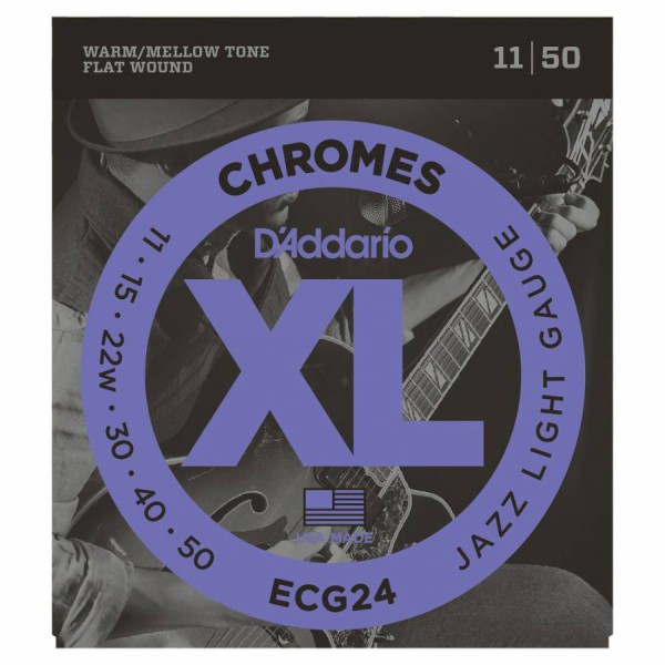 D'Addario ECG24 Chromes Elektro Gitar Teli (11-50)