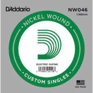 D'addario NW046 Nickel Wound Elektro Gitar Teli (.046)