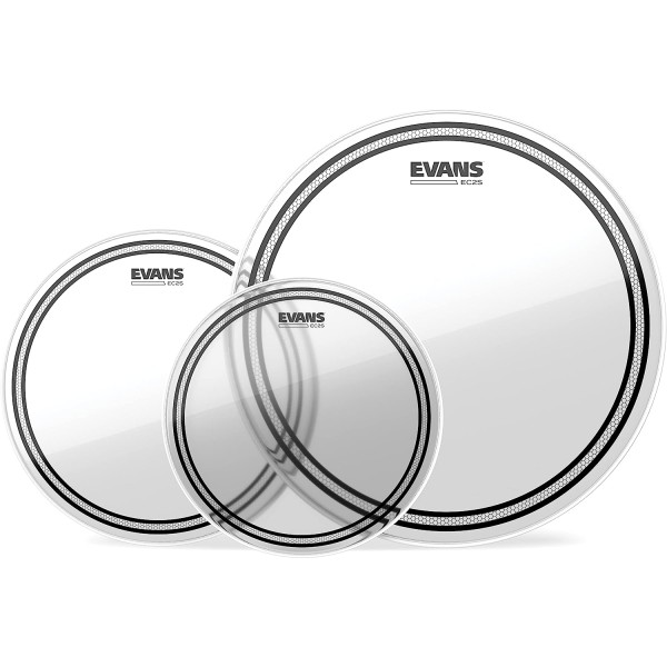 Evans ETP-EC2SCLR-R Clear Rock Tom Deri Seti (10″, 12″, 16″)