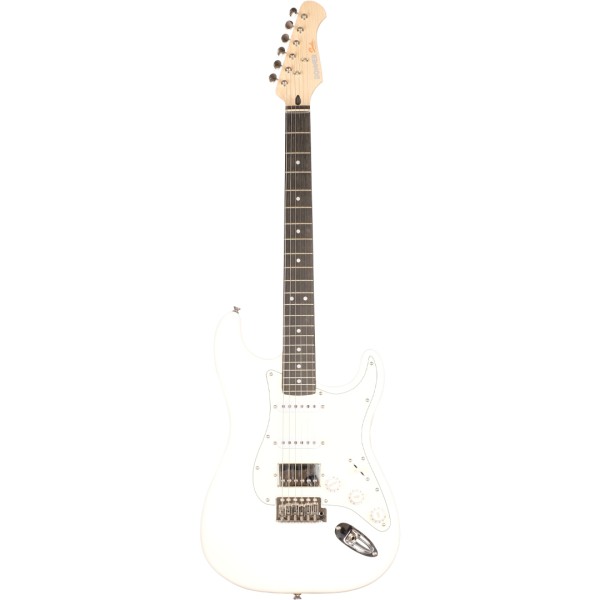 [Outlet] Donner DST-152 Full-Size ST Elektro Gitar (Beyaz) (OL 23-23170)