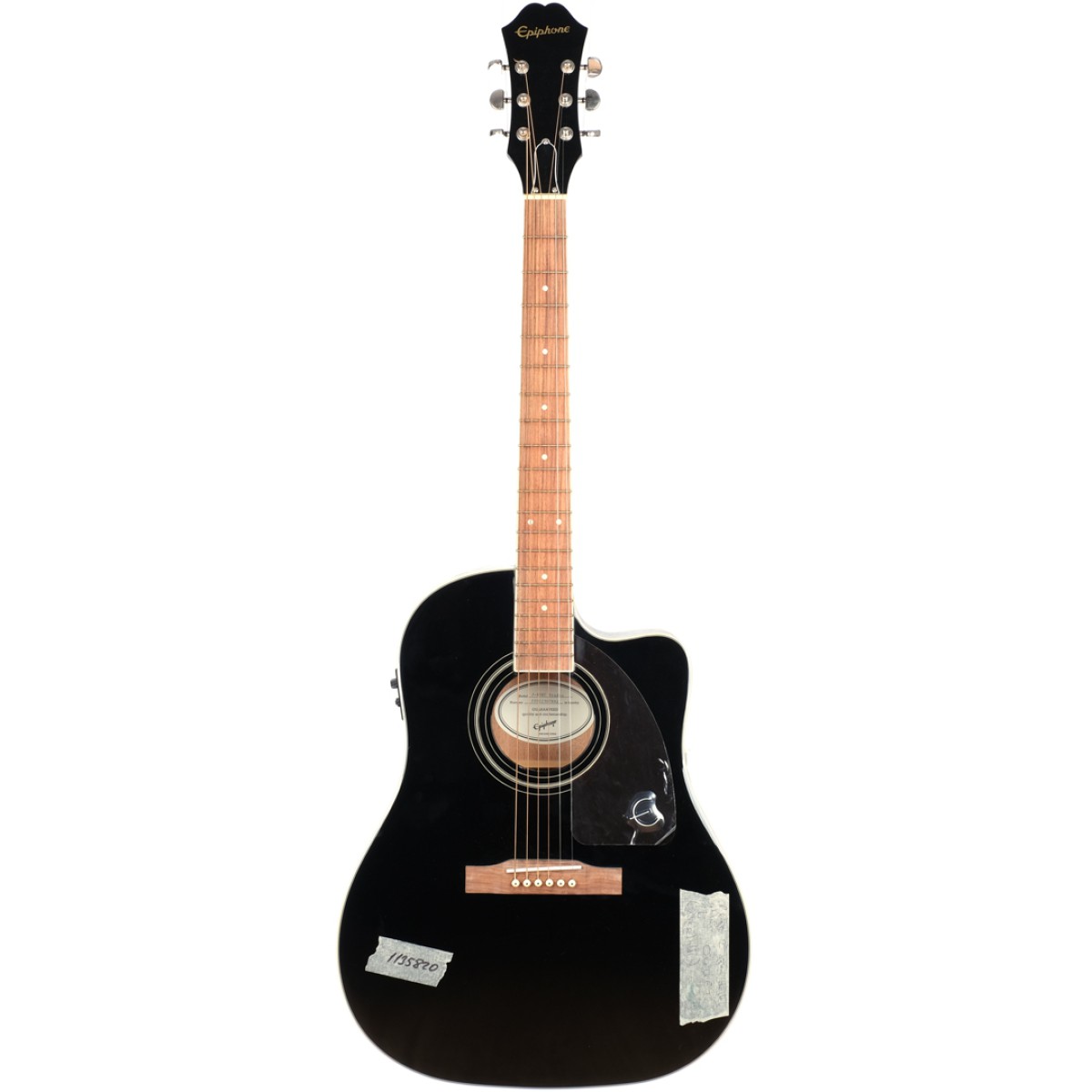 [Outlet] Epiphone J-45EC Studio - Solid Top Fishman Presys-II Elektro Akustik Gitar (Ebony) (OL 23-23112)