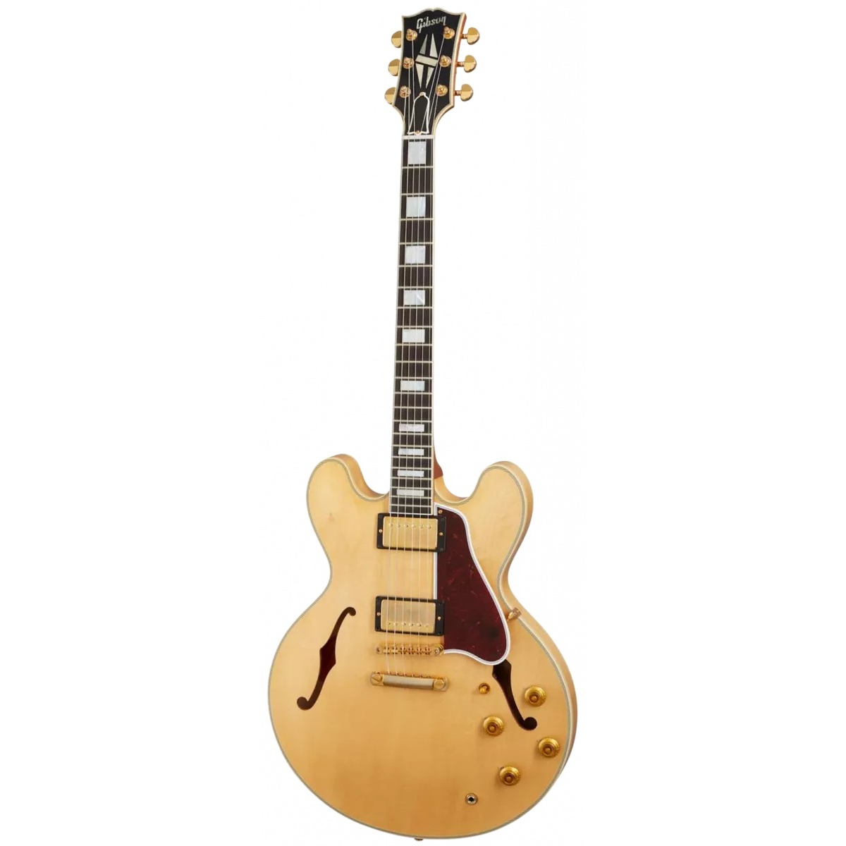 Gibson Custom 1959 ES-355 Reissue Stop Bar VOS Elektro Gitar (Vintage Natural)