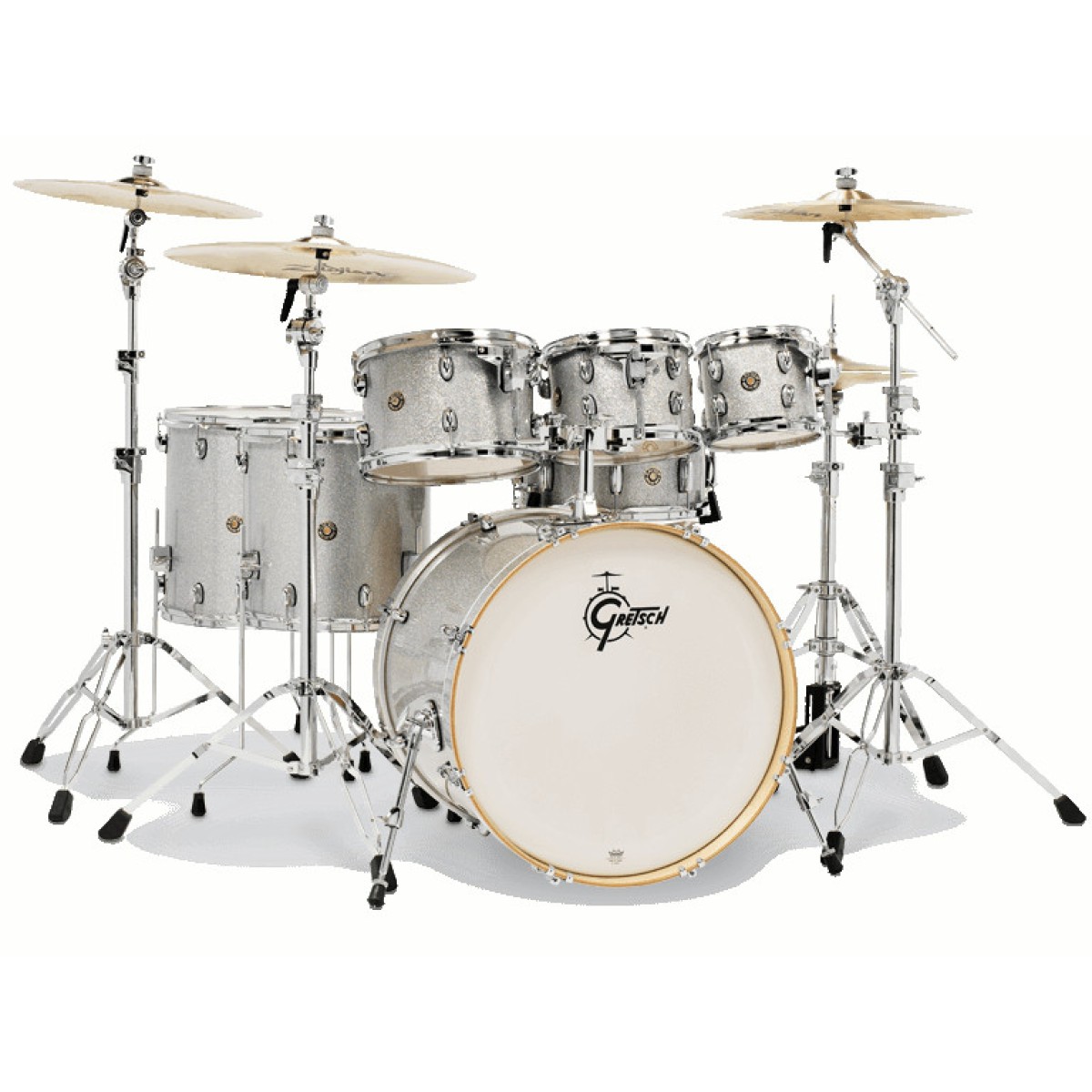 Gretsch CM1-E826P-SS Catalina Maple 7 Parça  Rock Shell Pack Akustik Davul (Silver Sparkle)