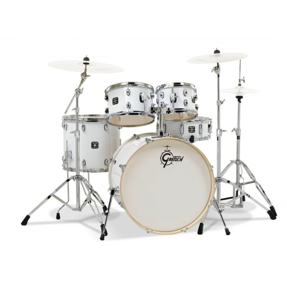 Gretsch GE46055W Energy 5 Parça Akustik Davul (Beyaz)
