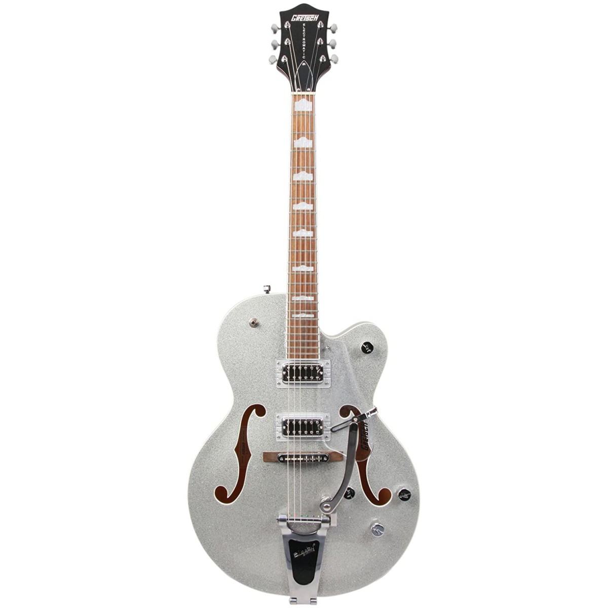 Gretsch G5420T Electromatic Hollow Body Bigsby Elektro Gitar (Silver Sparkle)