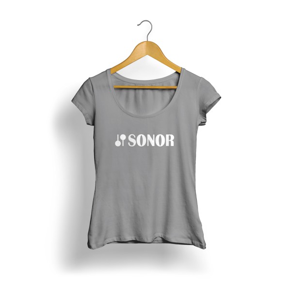 Sonor Logo Kadın T-Shirt (Gri)