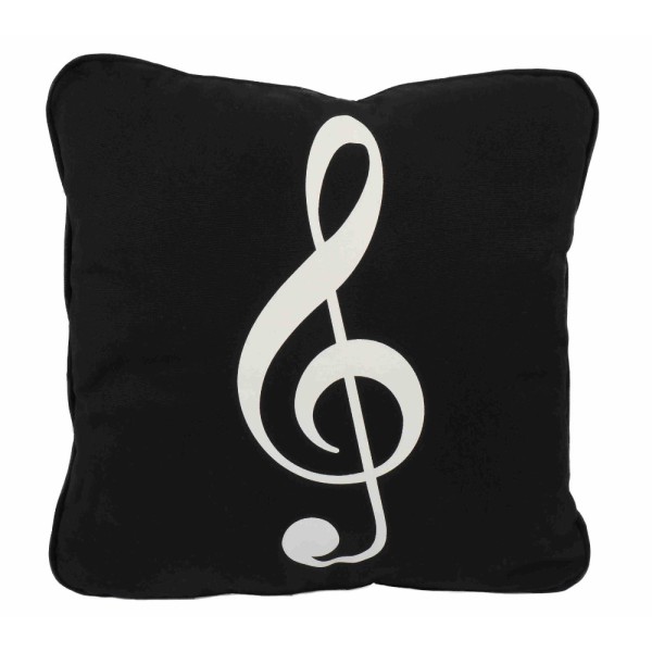 Agifty G-clef Sol Anahtarı Baskılı Yastık (40 x 40 Cm)