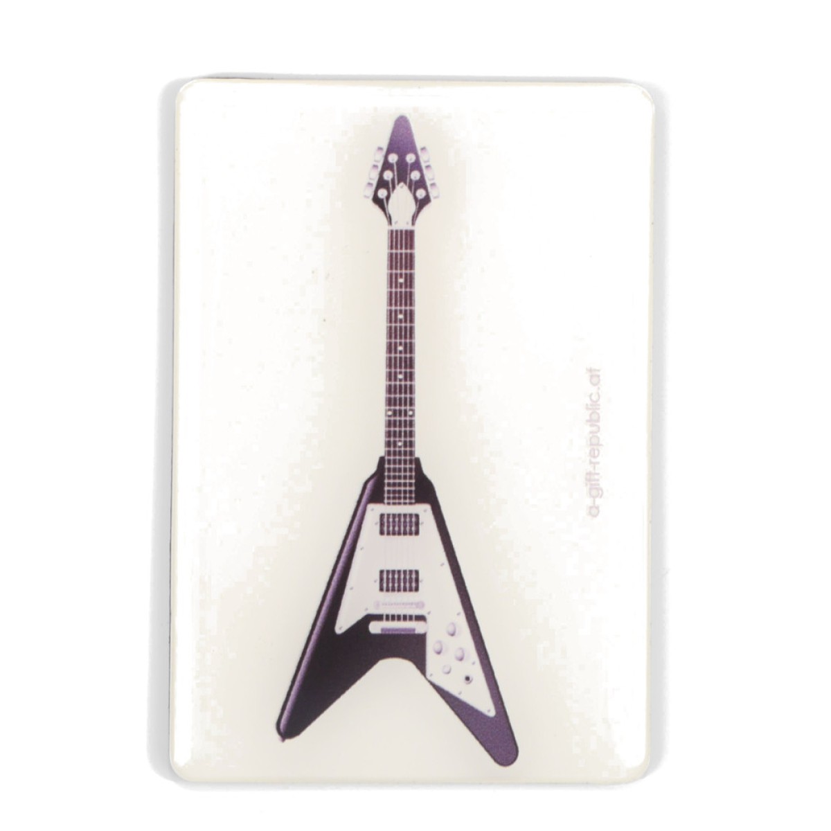 Agifty V Siyah Elektro Gitar Magnet (8 x 5.5 Cm)