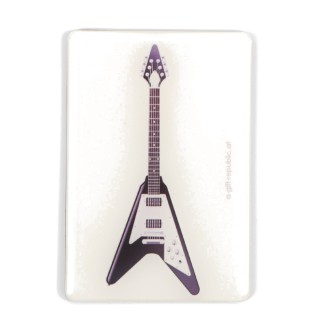 Agifty V Siyah Elektro Gitar Magnet (8 x 5.5 Cm)