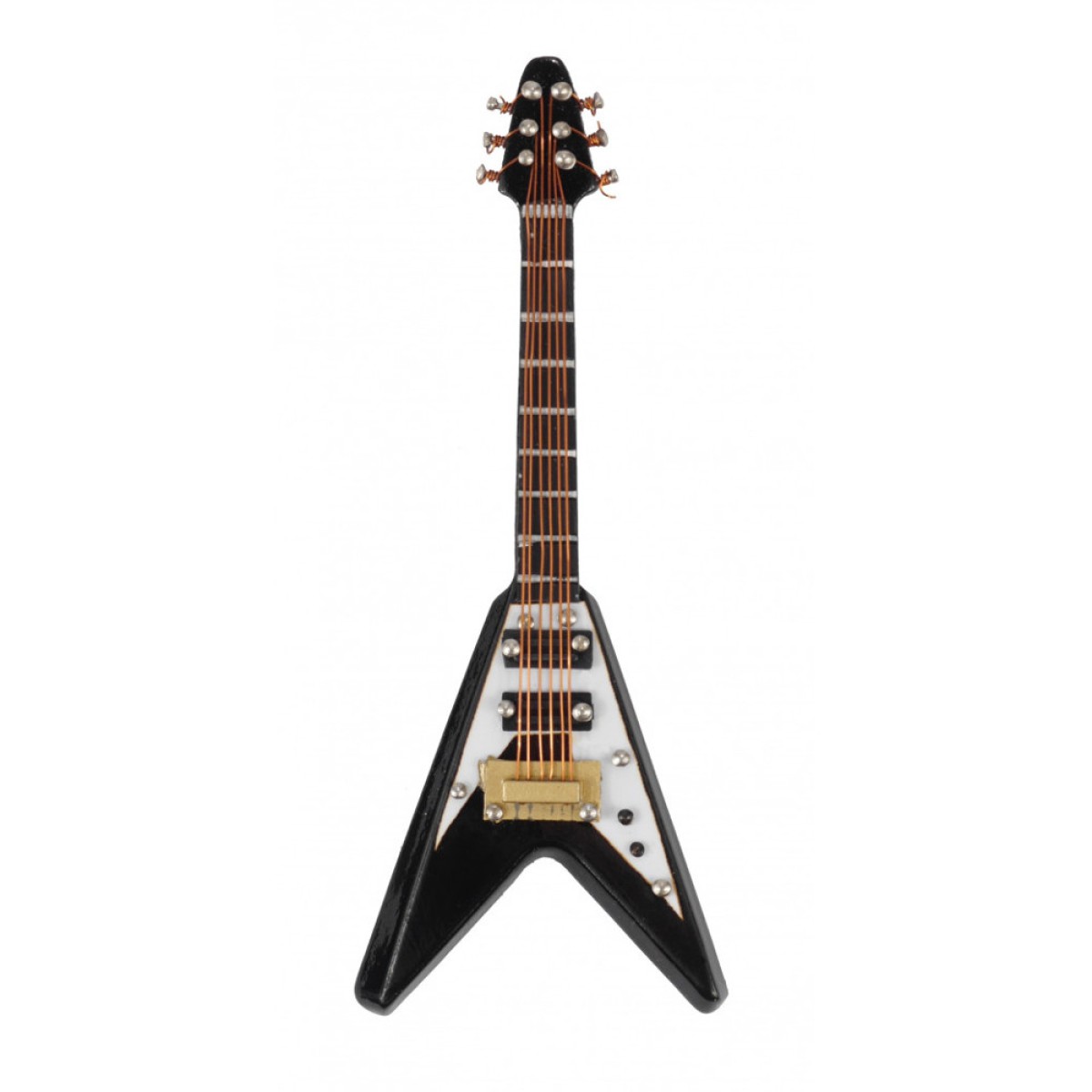 Agifty Siyah V Elektro Gitar Magnet (10 Cm)