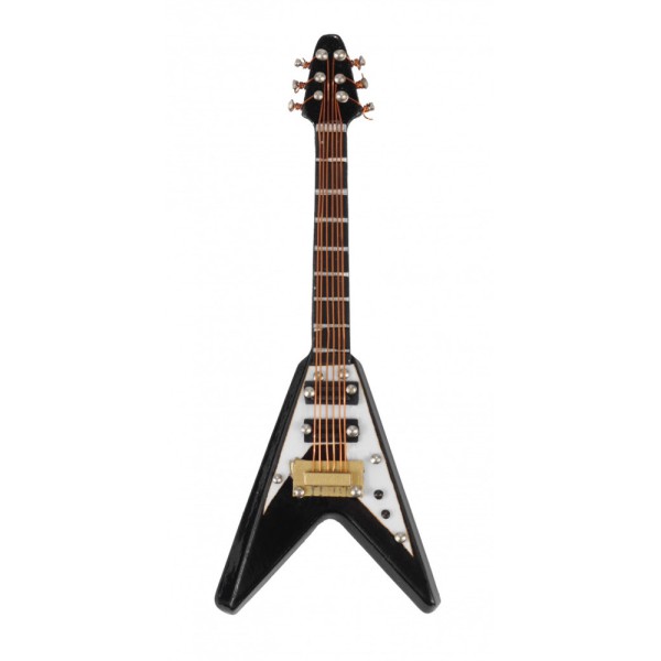 Agifty Siyah V Elektro Gitar Magnet (10 Cm)