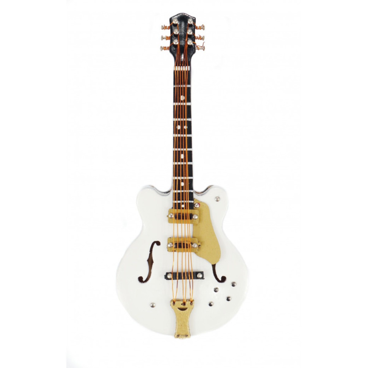 Agifty Beyaz Elektro Gitar Magnet (10 Cm)