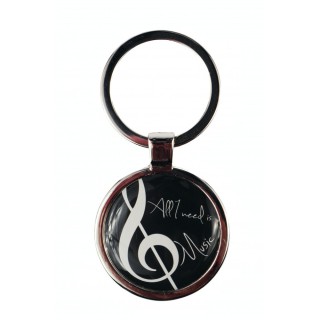 Agifty '' All I Need Is Music'' Anahtarlık (3.5 x 7 Cm)