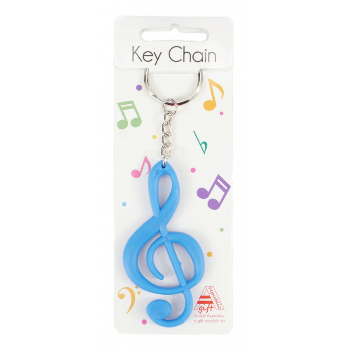 Agifty G-clef Mavi Sol Anahtarı Anahtarlık (7,7 Cm)