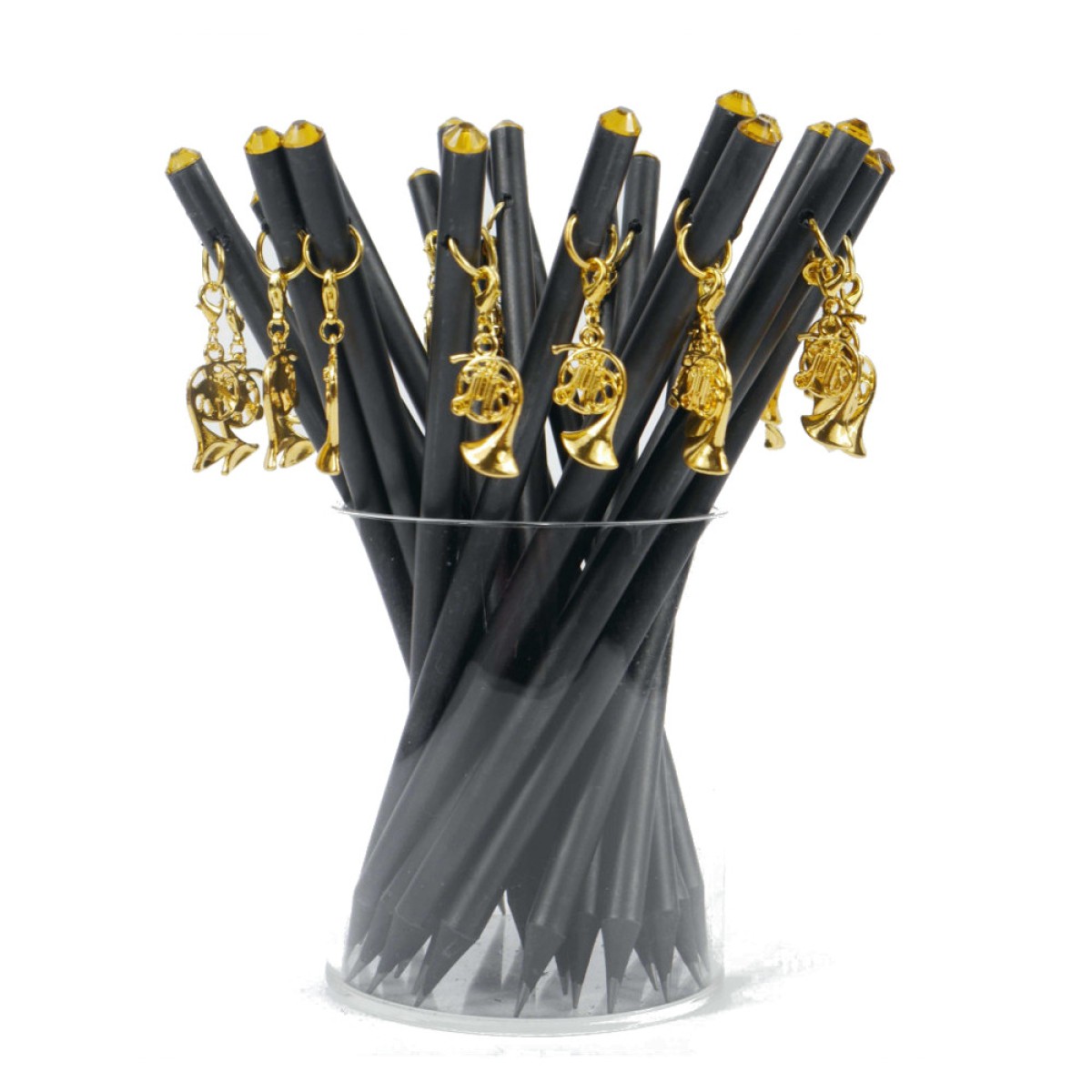 Agifty Charm Gold/Crystal Horn Kalem