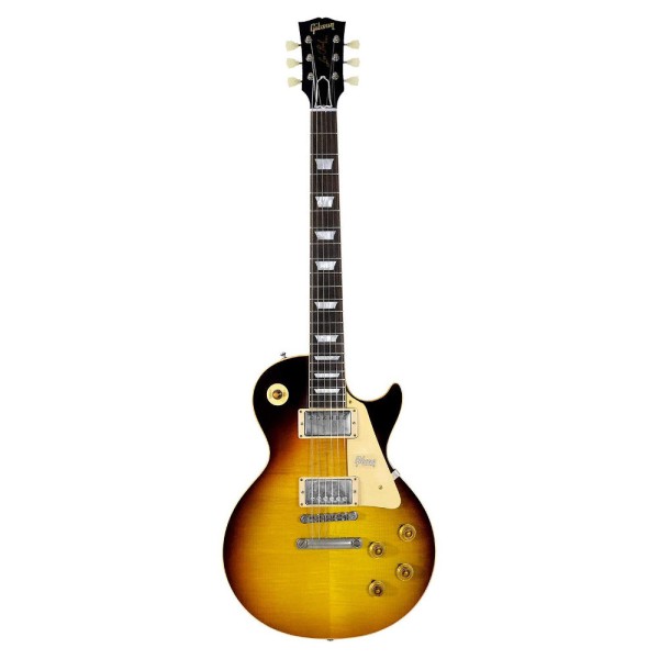Gibson Custom 58 Les Paul Standard Elektro Gitar (Dark Bourbon Fade - VOS)