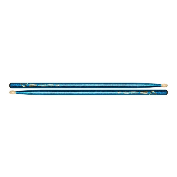 Vater Color Wrap 5A Blue Sparkle Wood Tip Baget