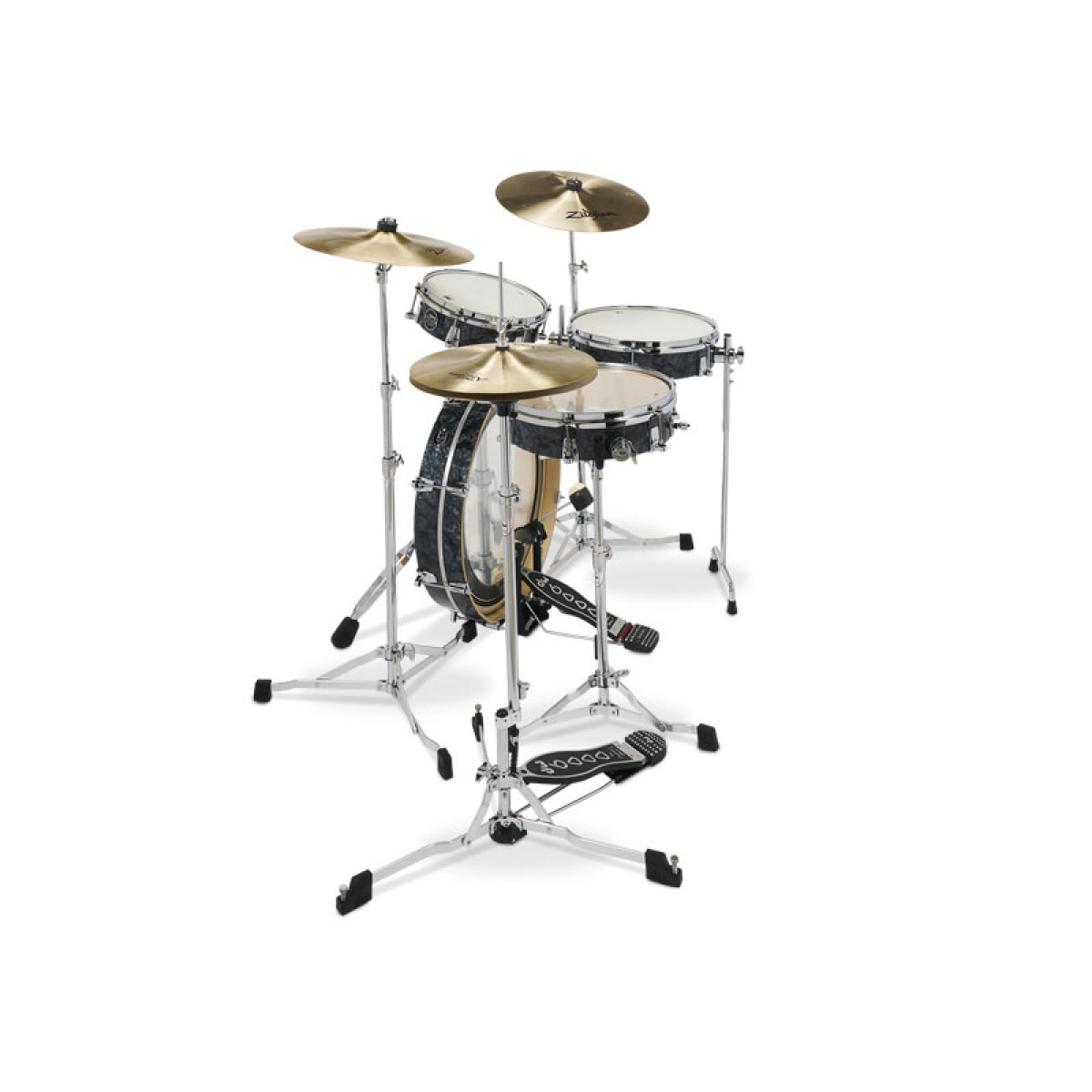 Dw Performance Serisi 4 Parça Low Pro Akustik Davul (Black Diamond)