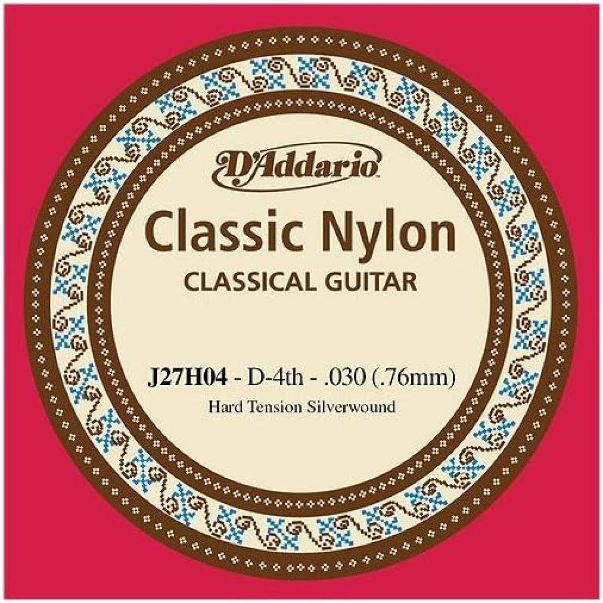 D'addario J27H04 Student Naylon Silver Klasik Gitar Teli (Hard Tension)