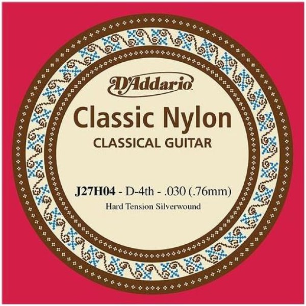 D'addario J27H04 Student Naylon Silver Klasik Gitar Teli (Hard Tension)