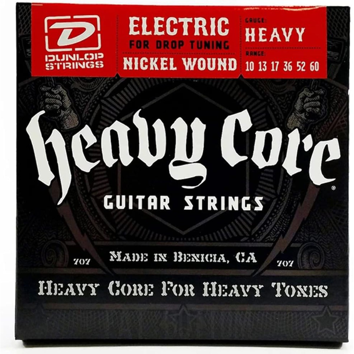 Jim Dunlop DHCN1060-10 Heavy Core Elektro Gitar Teli (10/60)