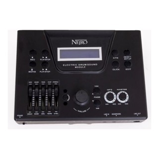 New Neiro NDDS-720 Parlak Siyah Dijital Bateri Seti+Tabure+Kulaklık+Trampet Sehbası+Baget+Kargo Hediye