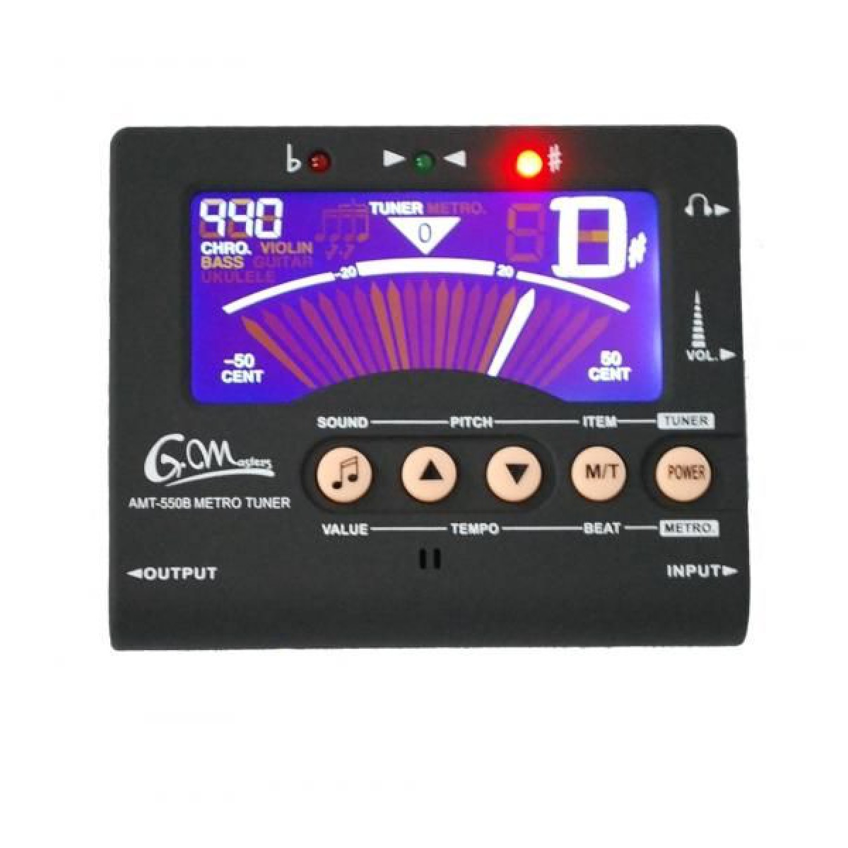 G.Master AMT-550B Chromatic Dijital Tuner  Metronom