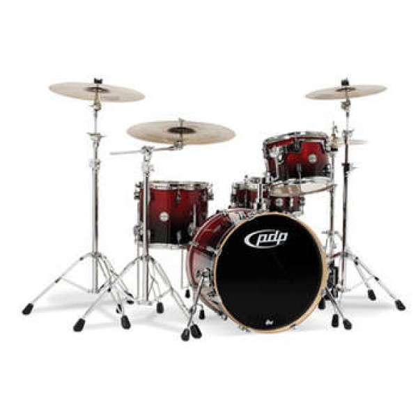 DW Pacific Drums Cherry To Black Fade Davul Seti