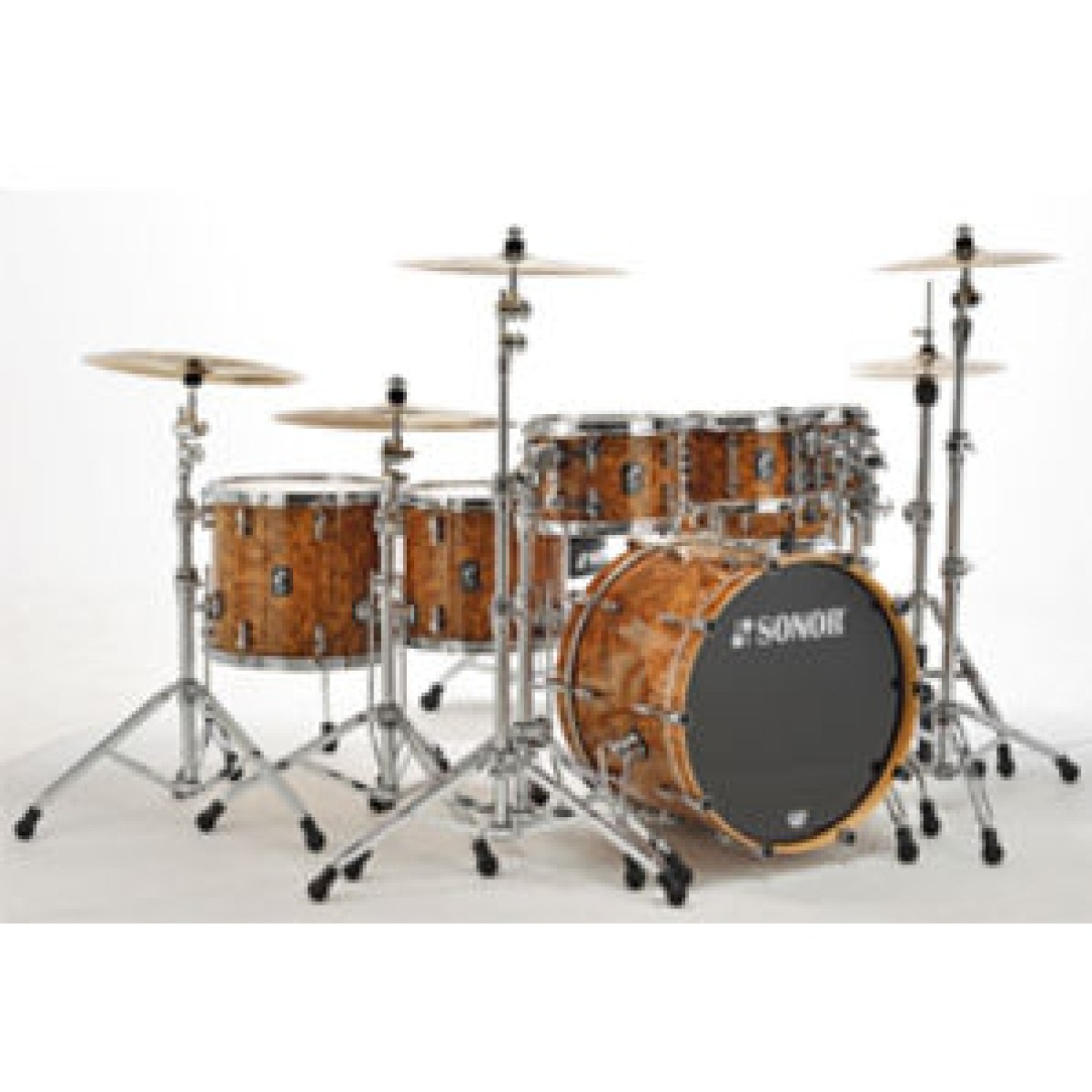 Sonor PL 12 Studio 1 (4 Parça) Akustik Davul Seti (Chocolate Burl)