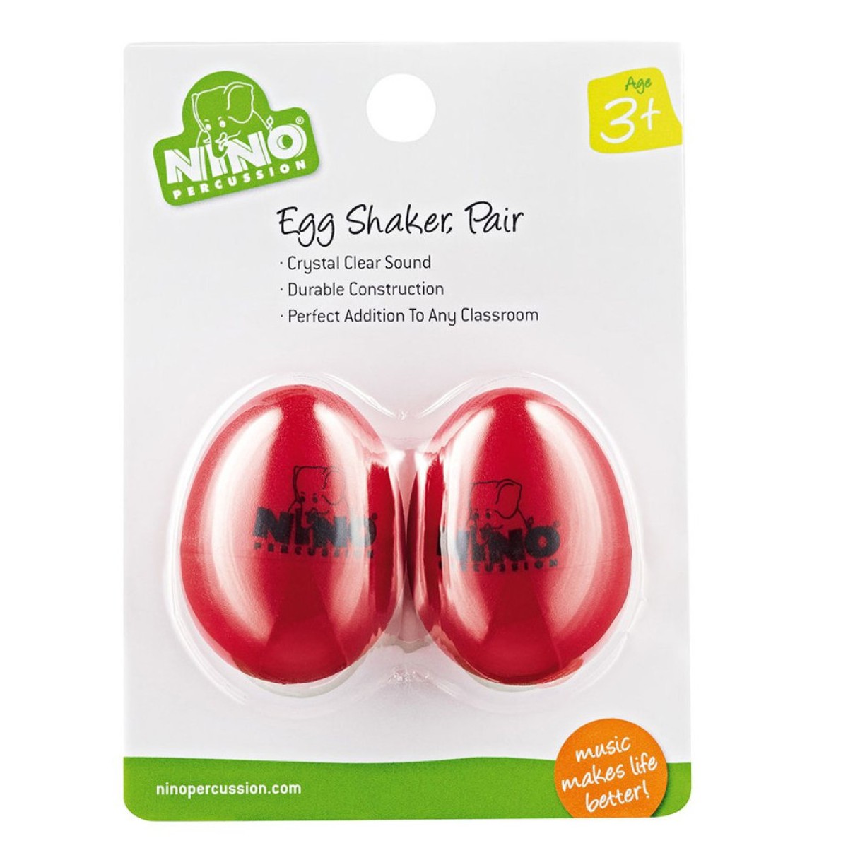 Nino NINO540R-2 2li Paket Egg Shaker (Kırmızı)