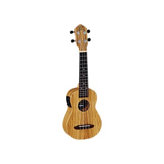 Ortega RFU10ZE Elektro Sopranıo Ukulele (Zebra Natural) Ortega RFU10ZE Elektro Sopranıo Ukulele (Zebra Natural)