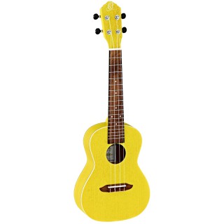 Ortega RUSUN Elektro Concert Ukulele (Transparent Yellow)