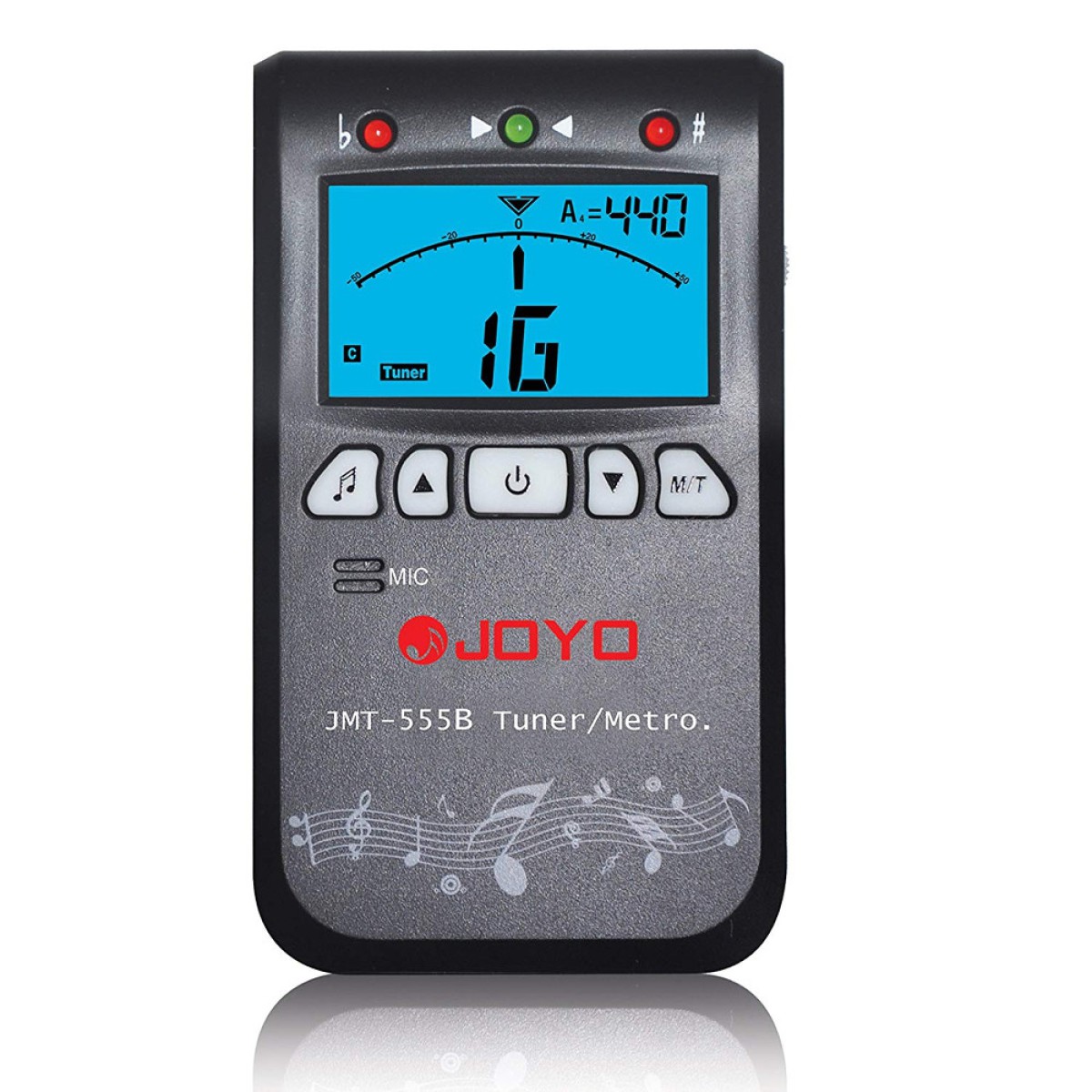 Joyo JMT-555B Backlight 3 In 1 Metronom ve Tuner (Siyah)