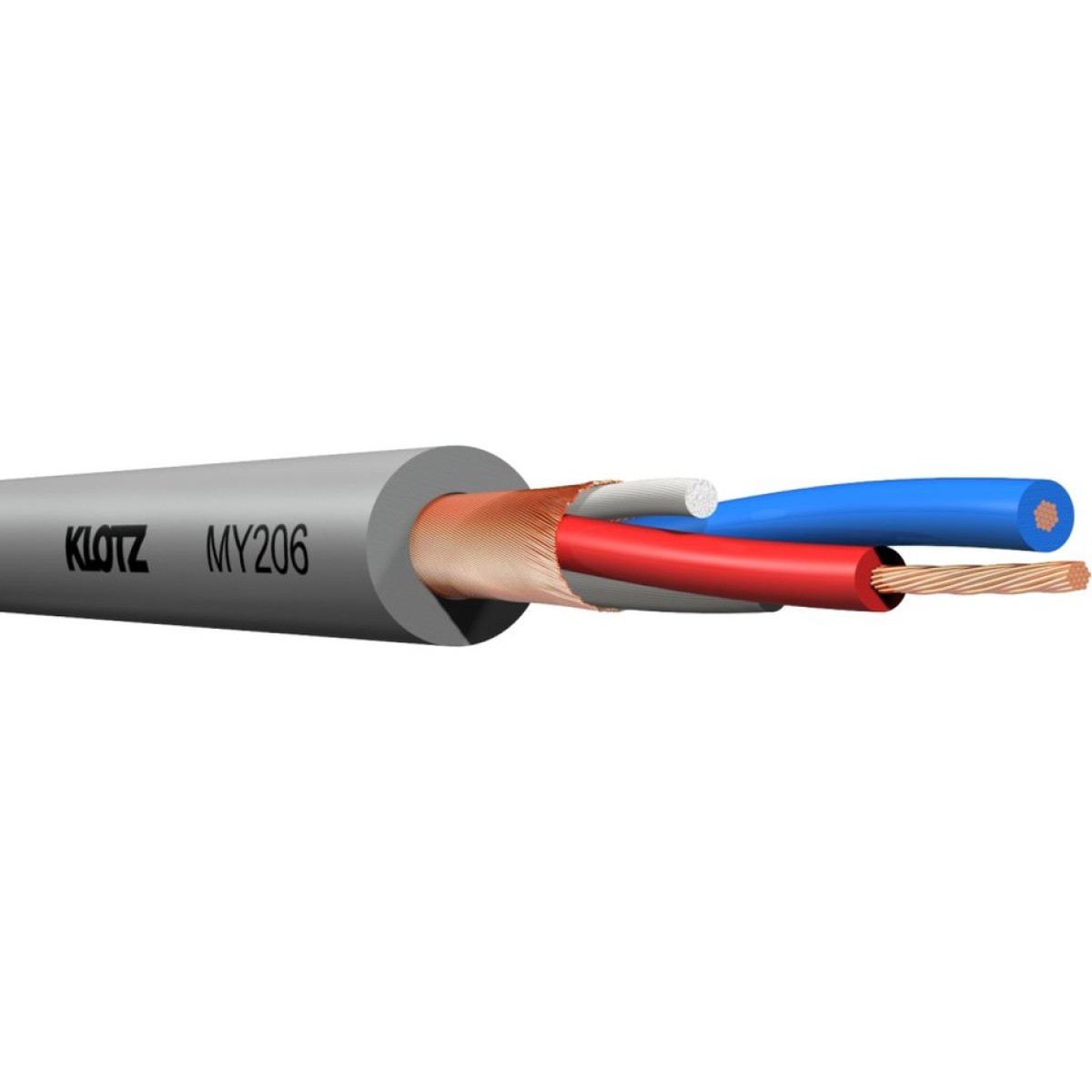 Klotz MY206GR.100 MY206 Profesyonel Mikrofon Kablosu (100 Metre)