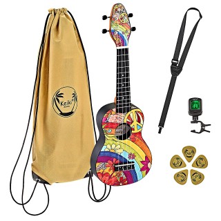 Ortega K2-68 Keiki Sopranino Ukulele Set (Peace '68) Ortega K2-68 Keiki Sopranino Ukulele Set (Peace '68)