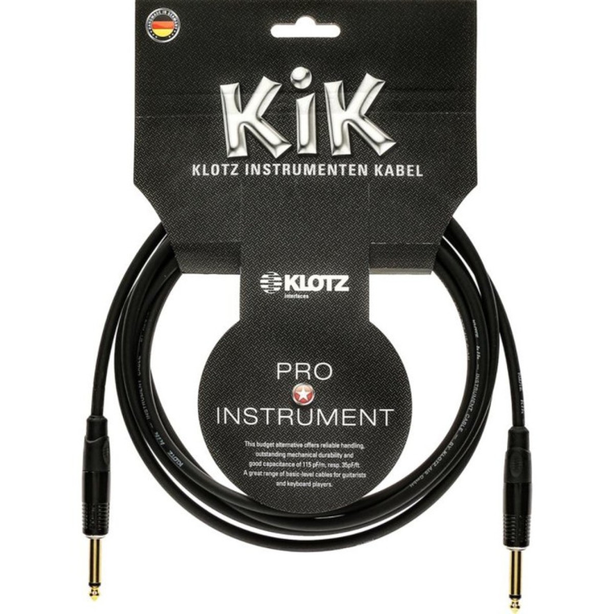 Klotz KIKKG4.5PPSW Enstrüman Kablosu (4.5 Metre)