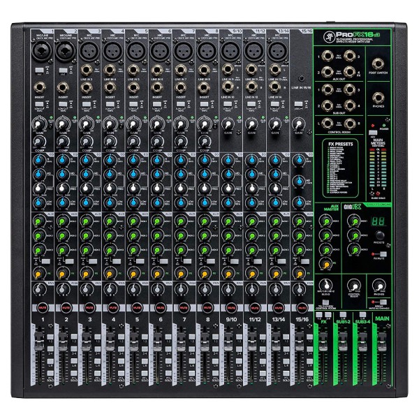 Profx16 V3 16-kanal 4-bus Profesyonel Efektli Mikser