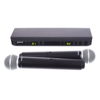 Shure BLX288E/SM58 K3E EL Tipi Telsiz Mikrofon Seti Shure BLX288E/SM58 K3E EL Tipi Telsiz Mikrofon Seti